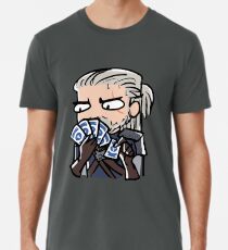 Geralt playing gwent Men's Premium T-Shirt