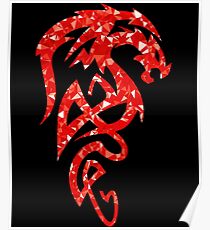 Red dragon Poster