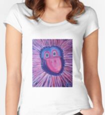 monkey Women's Fitted Scoop T-Shirt