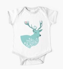 Blue Deer One Piece - Short Sleeve