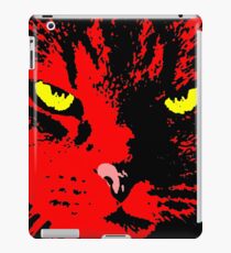ANGRY CAT POP ART - RED YELLOW BLACK iPad Case/Skin