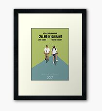 Call Me By Your Name Minimal Movie Poster Framed Print