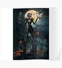 skull pumkin Poster