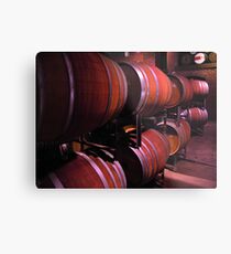 barrels in a winery Metal Print