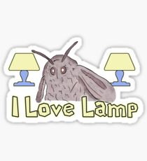 Moth Loves Lamp Meme Sticker