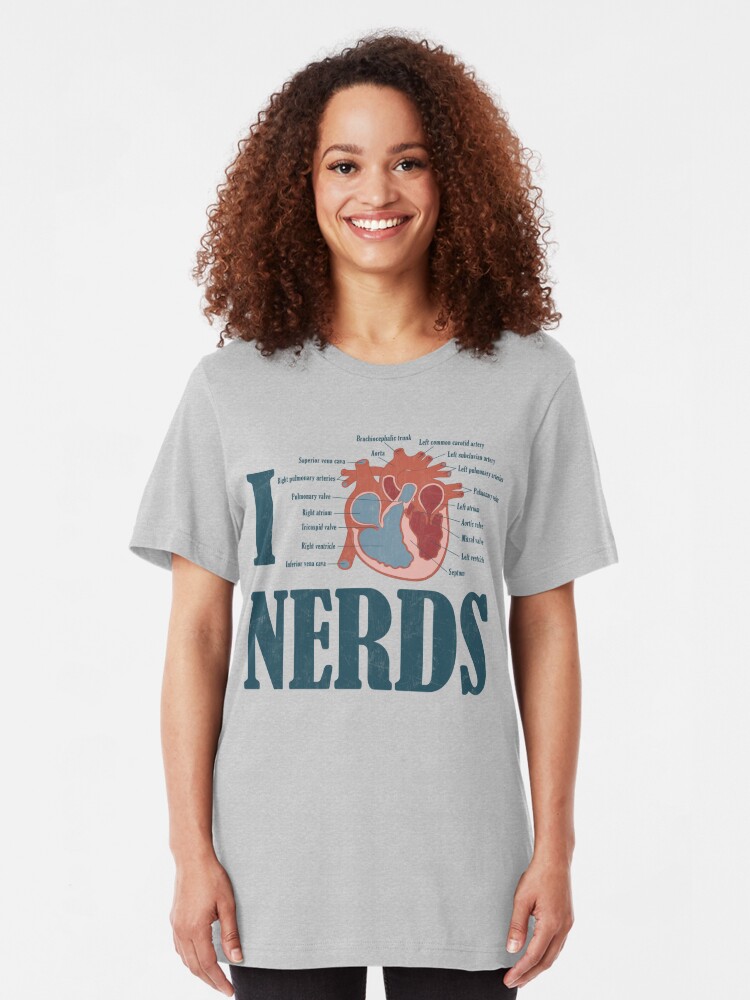 I Heart Nerds T Shirt By 220clothing Redbubble