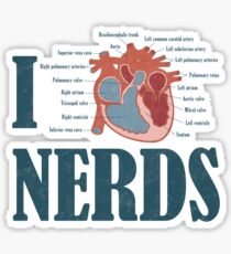 I HEART Nerds Sticker