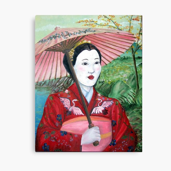 Geisha Doll Canvas Print