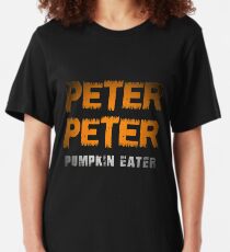 Mens Peter Peter Pumpkin Eater Couples Halloween Costume T-shirt Slim Fit T-Shirt