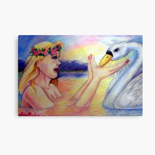 Leda and the Swan Canvas Print