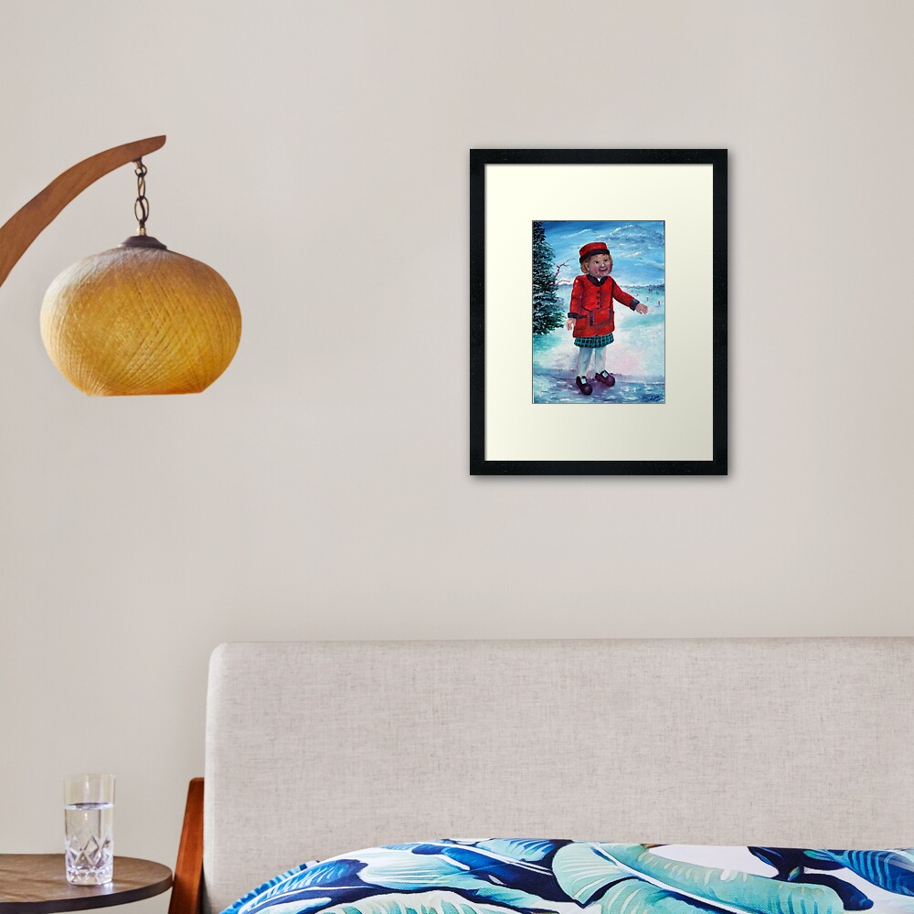 Snow Day Framed Art Print