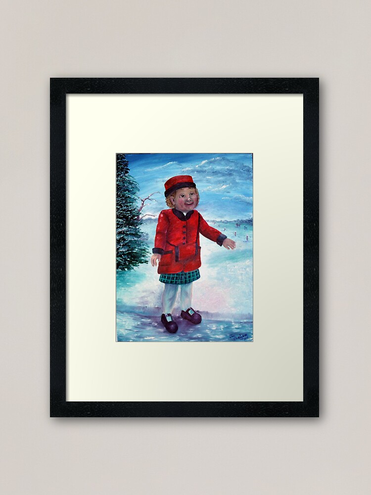 Alternate view of Snow Day Framed Art Print