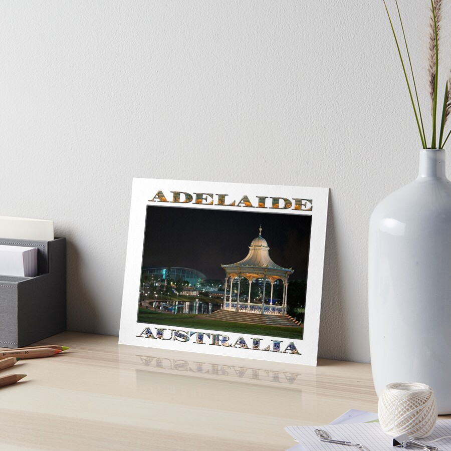Illuminated Elegance (poster on white) Art Board Print