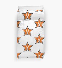 Customize My Minifig Star Logo Design Duvet Cover
