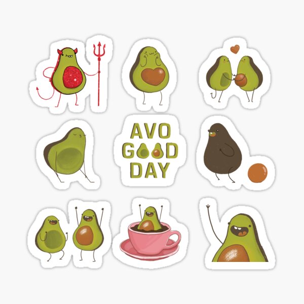Avocado Stickers Sticker