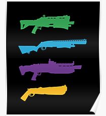 Fortnite Shotguns Poster