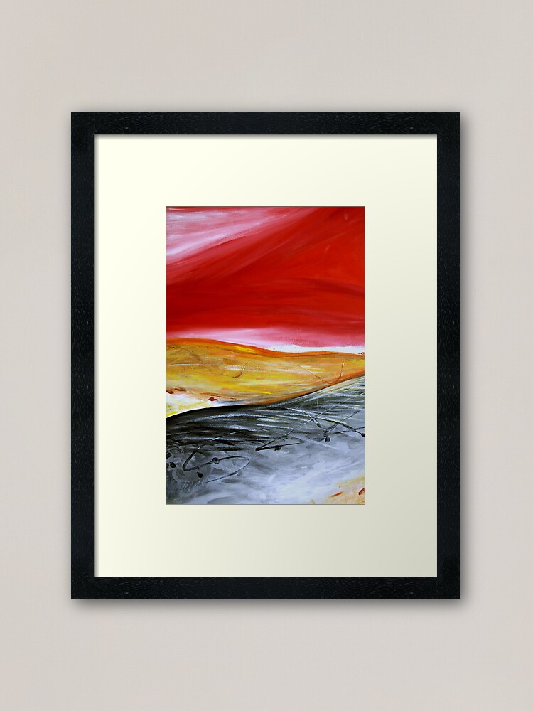 "Abstract Landscape" Framed Art Print by Debbiewidmer