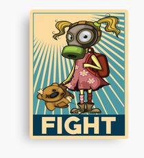 Fight Pollution Rise Against Pollution Polluted World Canvas Print