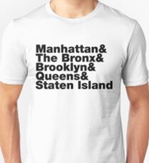 Five Boroughs ~ New York City Unisex T-Shirt