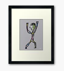 Dancer in gray Framed Print