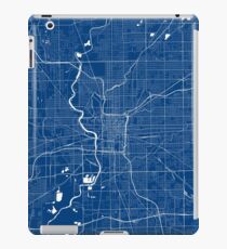 Indianapolis Map In Colts Colors iPad Case/Skin