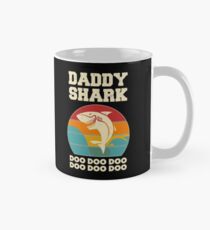 Daddy Shark Doo Doo Doo Vintage Fathers Day Dad Mug