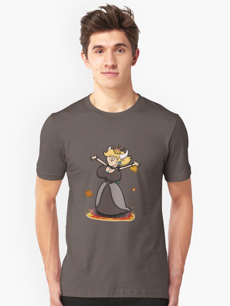 Alternate view of Derpy Bowsette! Slim Fit T-Shirt
