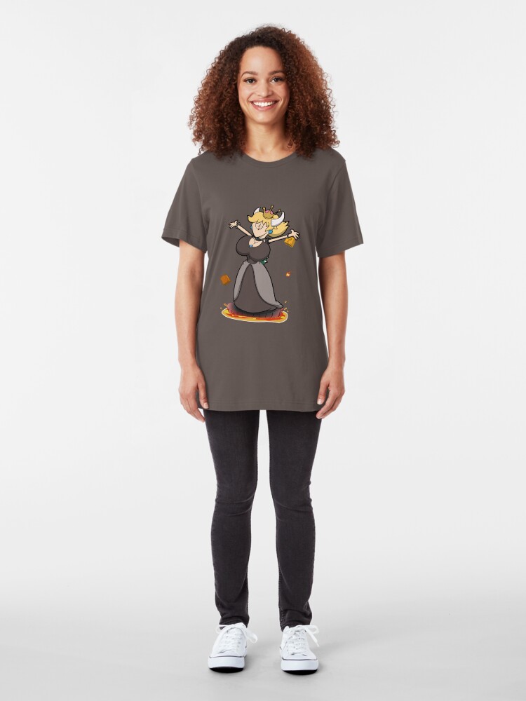 Alternate view of Derpy Bowsette! Slim Fit T-Shirt