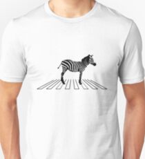 Zebra on crosswalk Unisex T-Shirt
