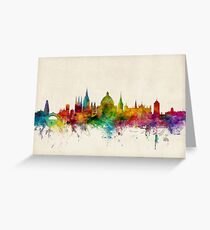 Oxford England Skyline Greeting Card