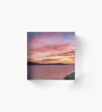 Agean Sunset Acrylic Block