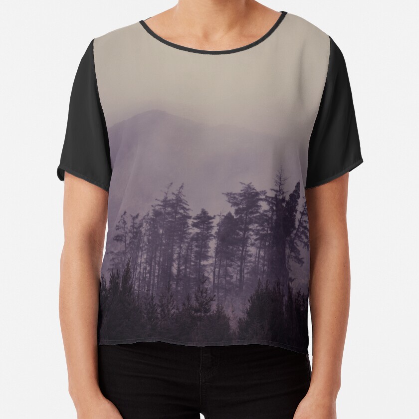 Mystic Trees Chiffon Top