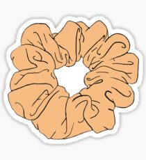 orange scrunchie Sticker