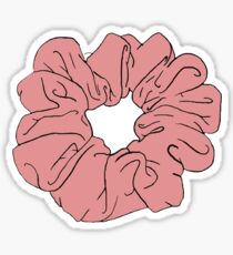 red scrunchie Sticker