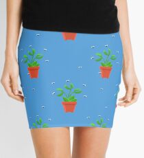 blue venus fly trap Mini Skirt