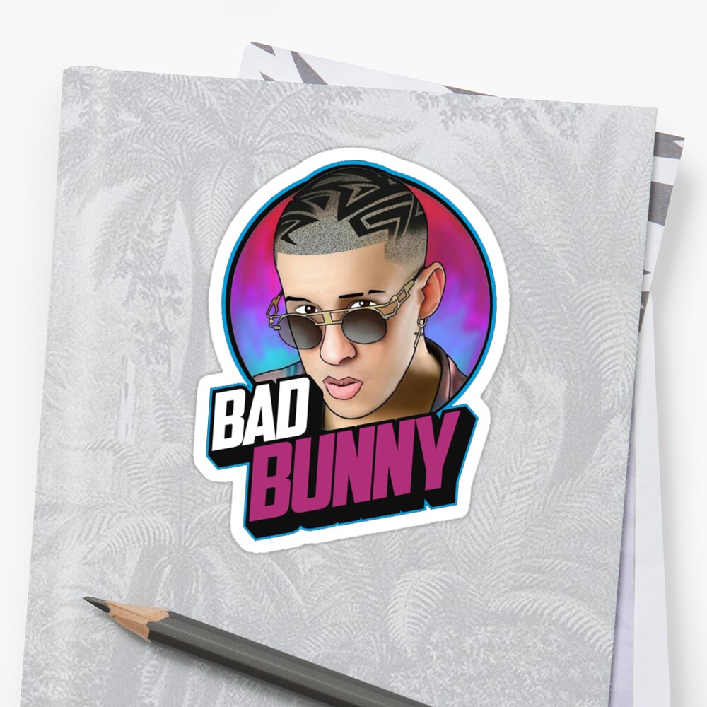 BAD BUNNY Stickers by taylorhelen32 Redbubble