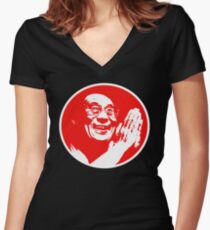 a man of peace Women's Fitted V-Neck T-Shirt