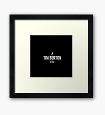 Tim Burton. Framed Print