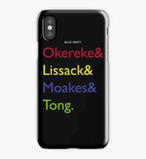 Bloc Party Surnames iPhone Case