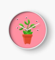 pink venus fly trap Clock