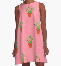 pink venus fly trap A-Line Dress