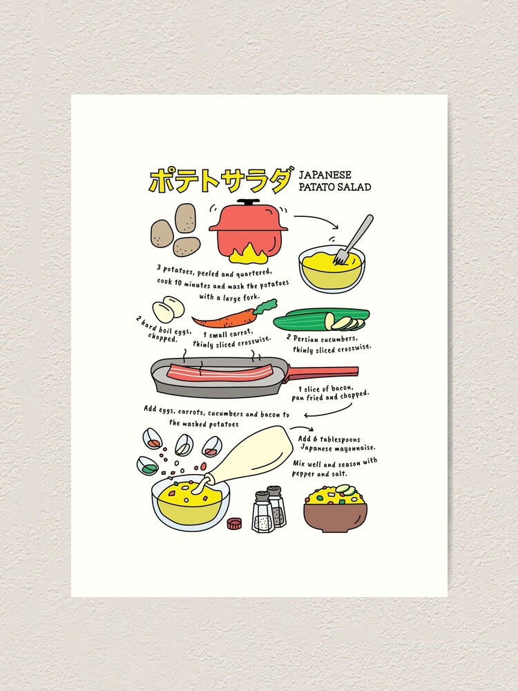 Alternate view of Japanese Potato Salad Art Print