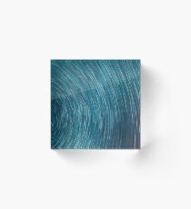Star Trail, Rangeley, United States Acrylic Block