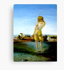 MÄDCHEN MIT CURLS: Jahrgang 1926 Dali Print Leinwanddruck