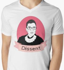Ruth Bader Ginsburg Widerspruch T-Shirt mit V-Ausschnitt
