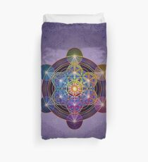 Metatron's Cube Merkabah Duvet Cover