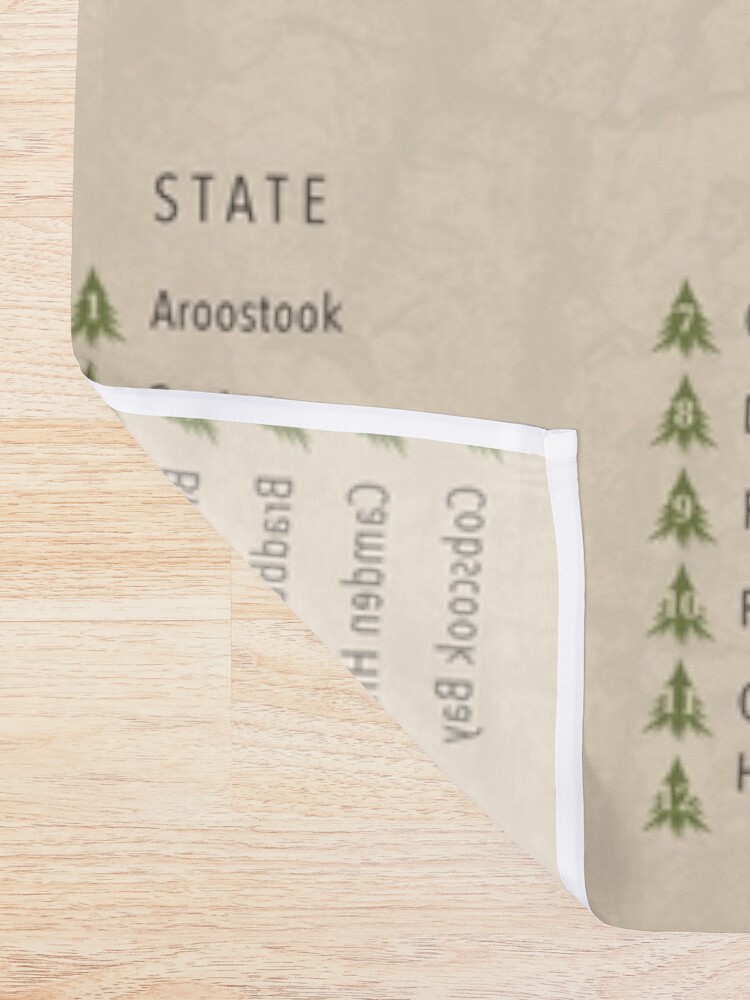 Alternate view of Maine Parks Shower Curtain