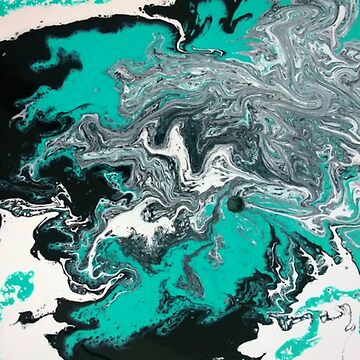 Artwork thumbnail, Abstract Painting- title "Turquoise Dreamsicle" by Matlgirl