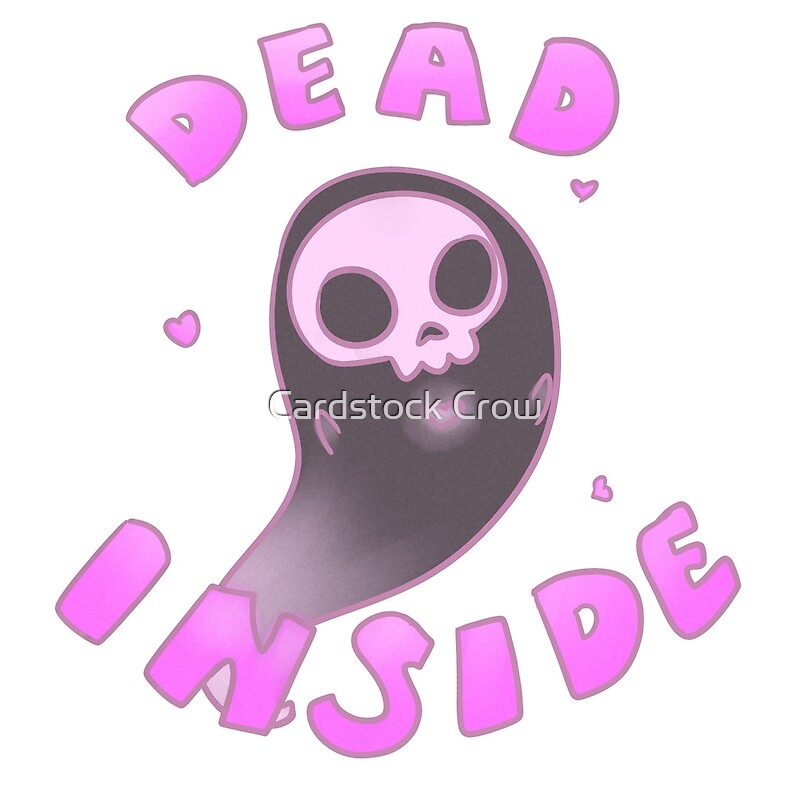 "Dead Inside Pastel Goth Ghost" by CommanderCorvus Redbubble