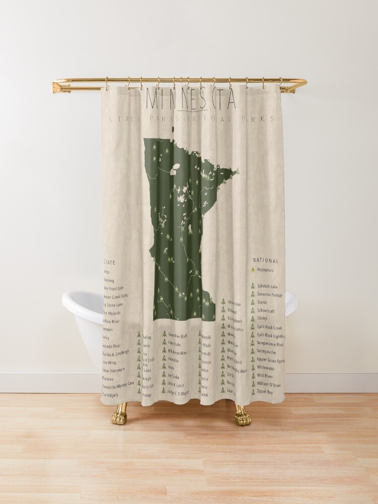 Minnesota Parks Shower Curtain By Finlaymcnevin Redbubble